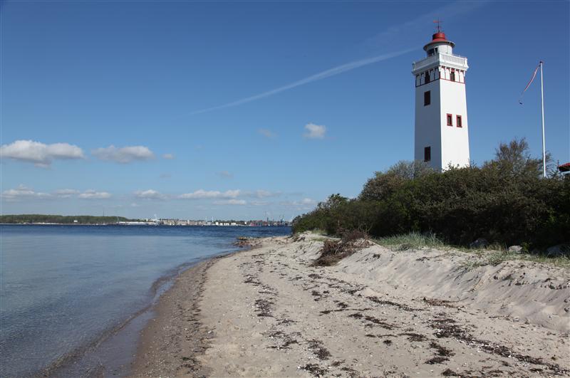 Der Leuchtturm in Strib.