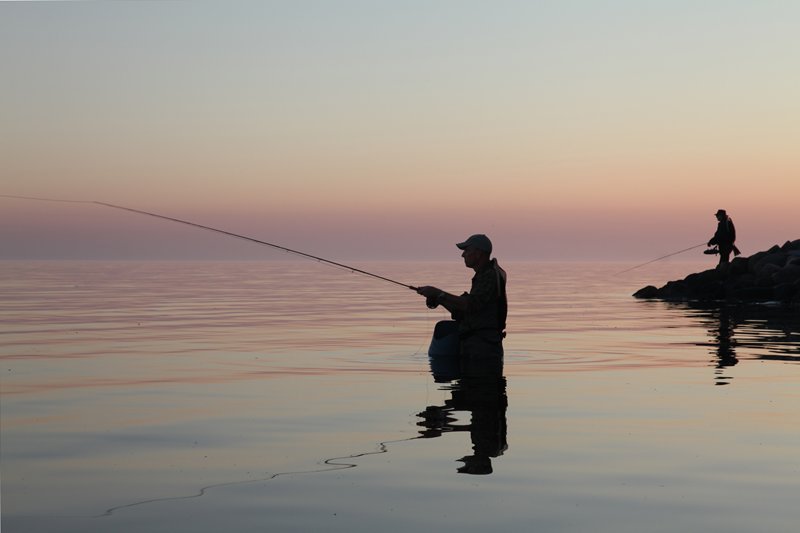 Schöner Abend, aber was die Angelei angeht erfolglos