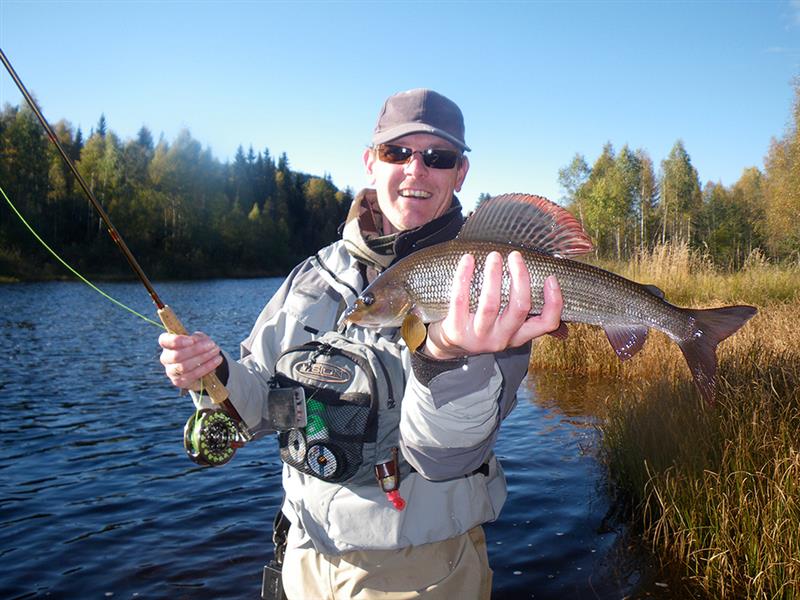 Die Glomma ist bekannt für die tollen Äschen.